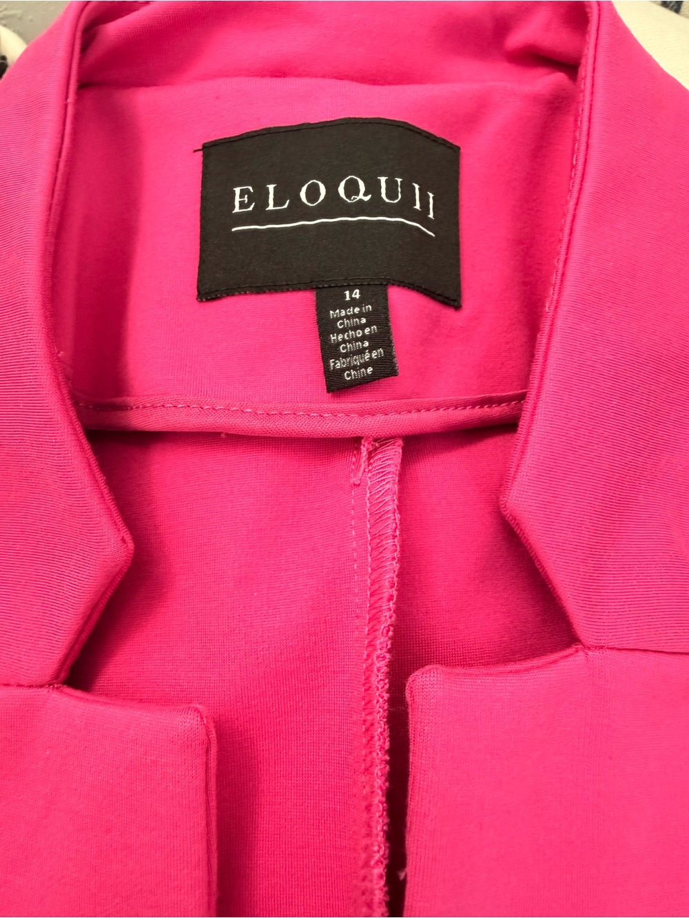 Eloquii Hot Pink Single-Button Blazer - Picture 3 of 3